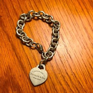 Tiffany Sterling Silver Heart Tag Bracelet